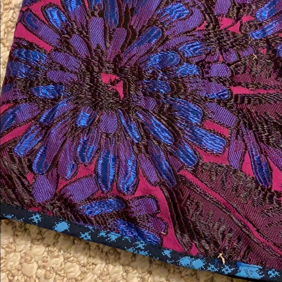 J CREW purple jacquard skirt - Picture 3 of 5